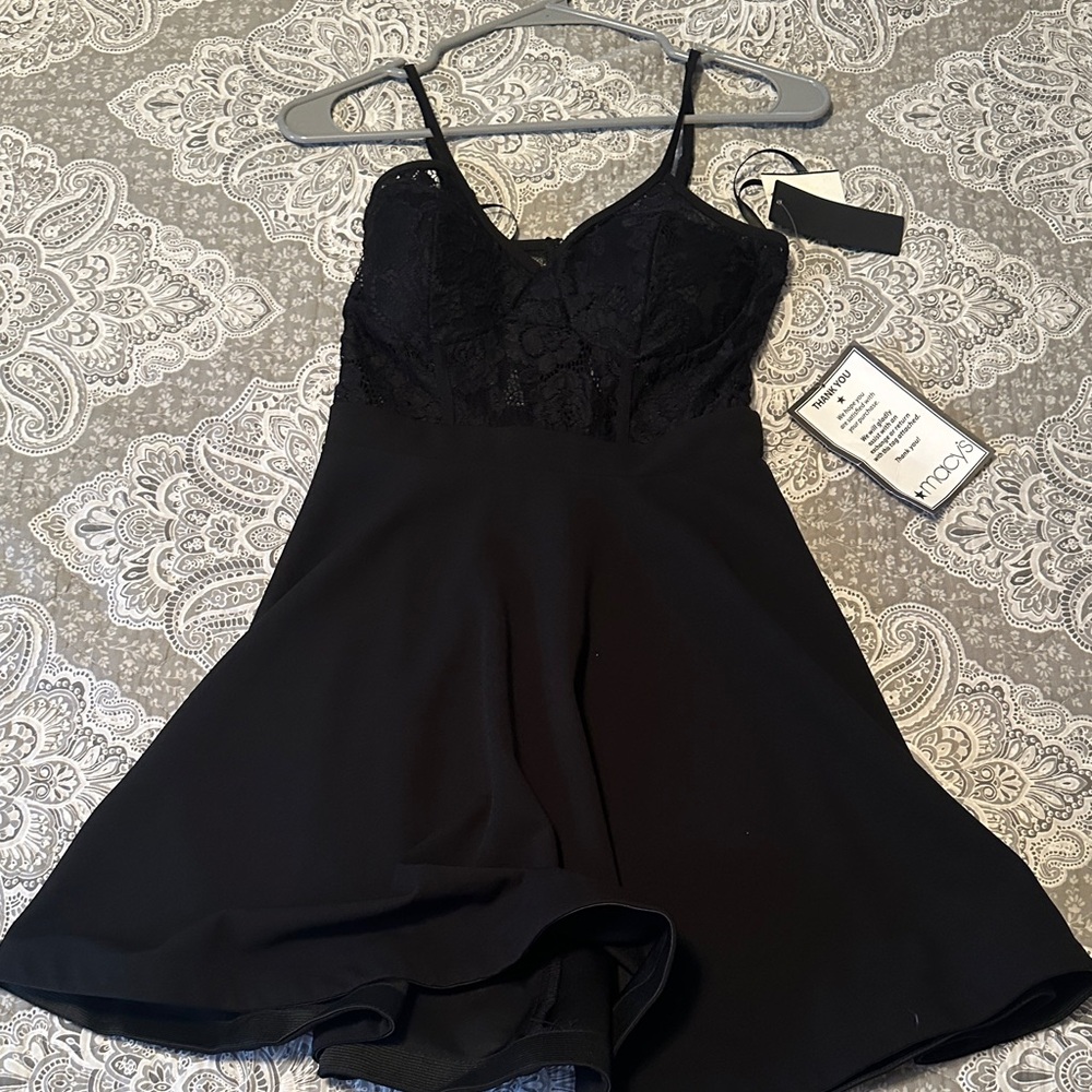 Elegant Black Mini Dress